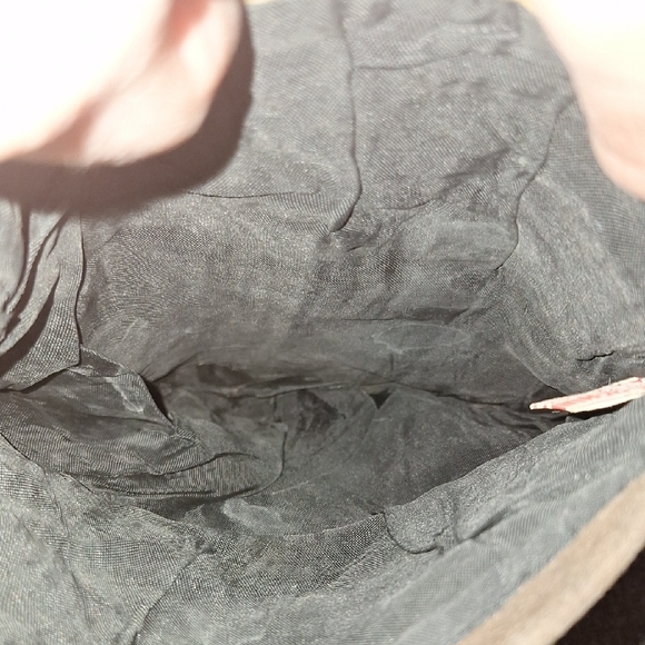 Genuine Leather Made In Spain Butterfly Floral Brown Tan Patchwork Crossbody Bag - Picture 5 of 6